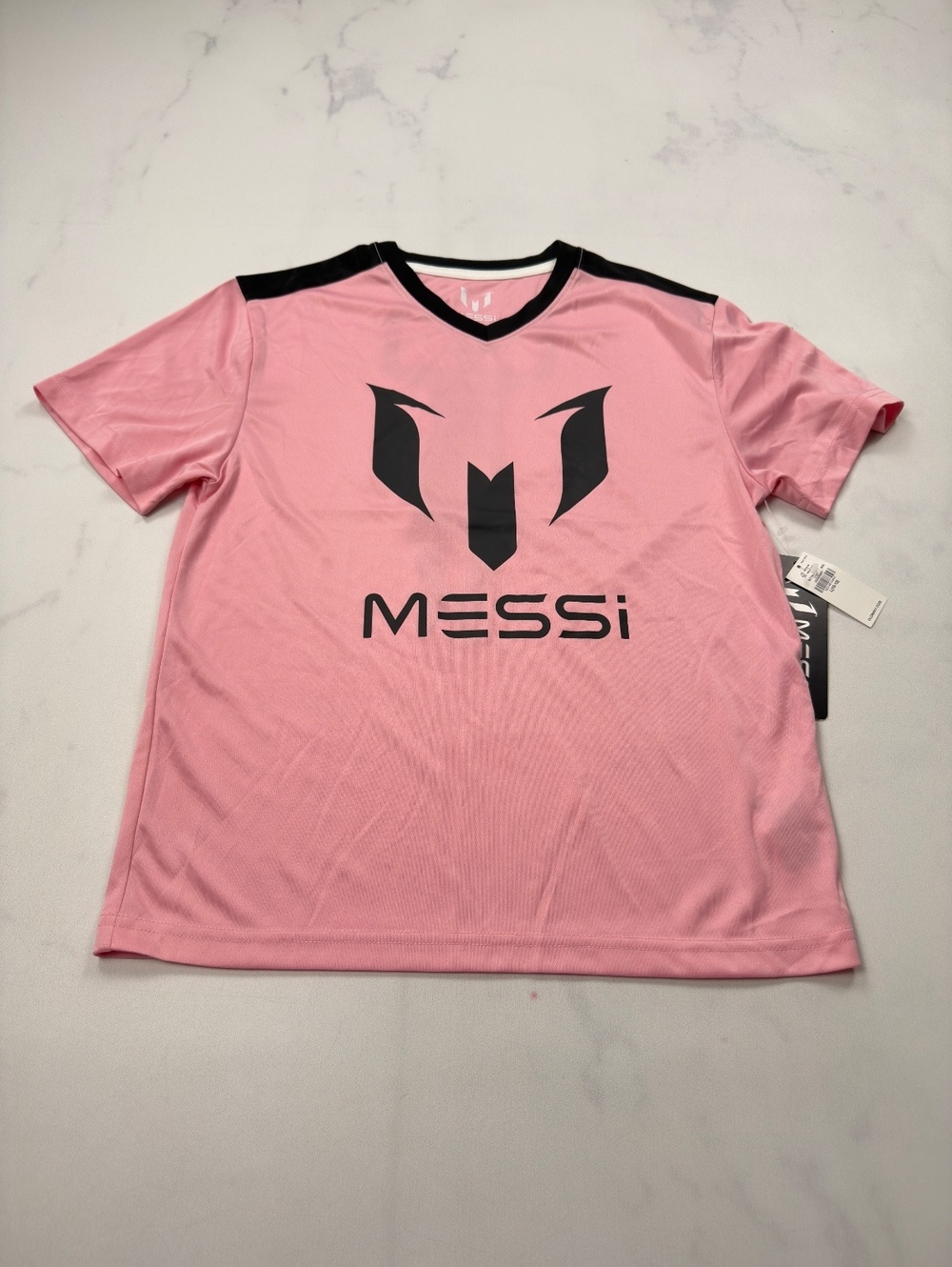 Messi Collection T-Shirt Pink Sporty Graphic - Boys L